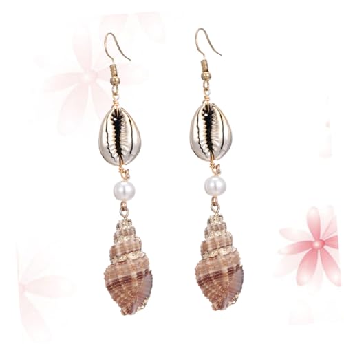 Ipetboom Muschel und Meeresschnecken Ohrhänger Damen mit Perlen Exquisiter Schmuck für Alltag und Fest Leicht zu Tragen Perfektes für Frauen und Freundinnen Ipetboom Muschel und Meeresschnecken Ohrhänger Damen mit Perlen Exquisiter Schmuck für Alltag und Fest Leicht zu Tragen Perfektes für Frauen und Freundinnen von Ipetboom