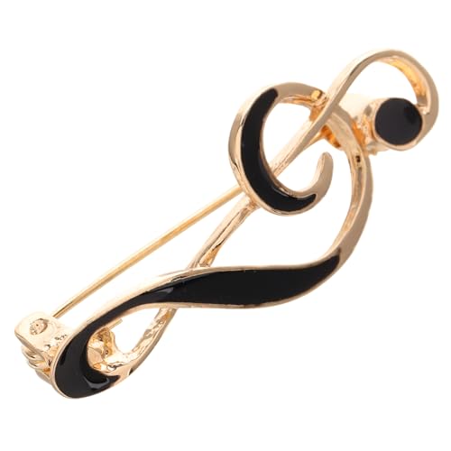 Ipetboom Musiknoten Brosche Anzugnadel Musikinstrument Brosche Musiknoten Anstecknadel Kleidungsbrosche Für Modisches Kleid Süße Anstecknadel Runde Brosche Basisbroschen Moderne von Ipetboom