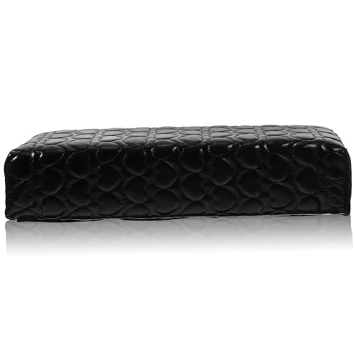 Ipetboom Nail Art Handauflage Kissen aus PU Leder Langlebiges Leicht zu Reinigendes Maniküre Handkissen mit Atmungsaktivem Weichem für und Heimgebrauch Schwarz von Ipetboom