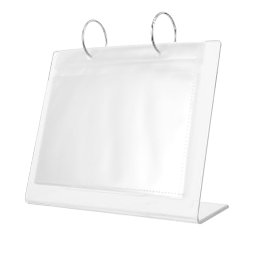 Ipetboom Nail Art Sticker Organizer Album mit Transparenter Schutzabdeckung Sammelbuch für Nagelkunstaufkleber Nagelsticker Display Buch für Maniküre und Nail Salon Seitiges Design von Ipetboom