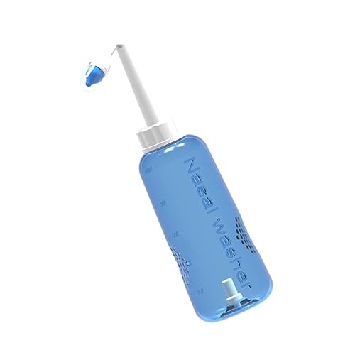Ipetboom 500 Ml Nasenreinigungsflasche Für Erwachsene Und Kinder Nasendusche Mit Knopf Bedienung Transparentes Design Zur Einfachen Wasserstandskontrolle Für Nasenspülungen Und Tägliche von Ipetboom