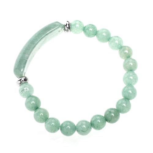 Ipetboom Natürliche Steinarmband Damen Grün Aventurin Schmuck Kreatives Modisches Armband Robust und Langlebig Passend für Handgelenke zu Geburtstag und Muttertag von Ipetboom