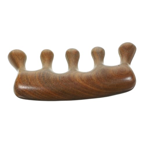 Ipetboom Natürlicher Sandelholz Massagekamm Breitzinkig Hautfreundlich Antistatisch für Kopfhaut und Haaransatz Geeignet für Haartypen Damen und Herren von Ipetboom