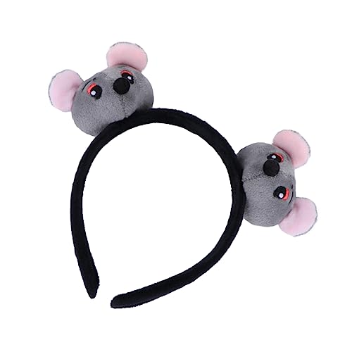 Ipetboom Neujahr Kopfschmuck Haarreifen Für Das Neue Jahr Haarreifen Ratten-stirnband Party-haarreifen Light Grey von Ipetboom