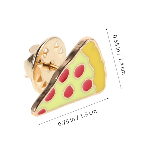 Ipetboom Niedliche Cartoon Pizza Brosche mit Emaille Finish Dekorative Anstecknadel für Kleidung Rucksäcke und Hüte Einzigartiges Design Langlebige Farben Modisches Accessoire für Damen von Ipetboom