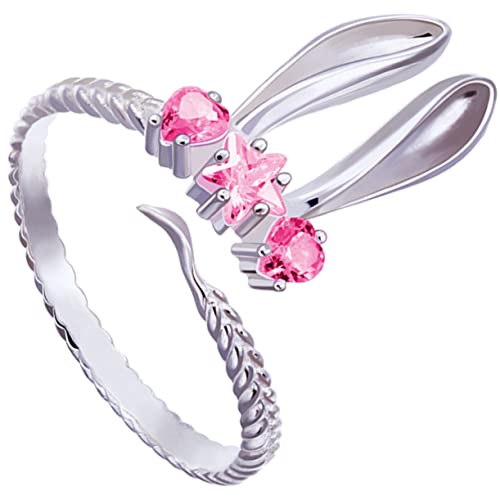 Ipetboom Ohrringe Ring für Frauen Verstellbarer Offener Ring Einzigartiges für Neujahr Ostern Geburtstage Trendiger Modischer Schmuck Besondere Anlässe von Ipetboom