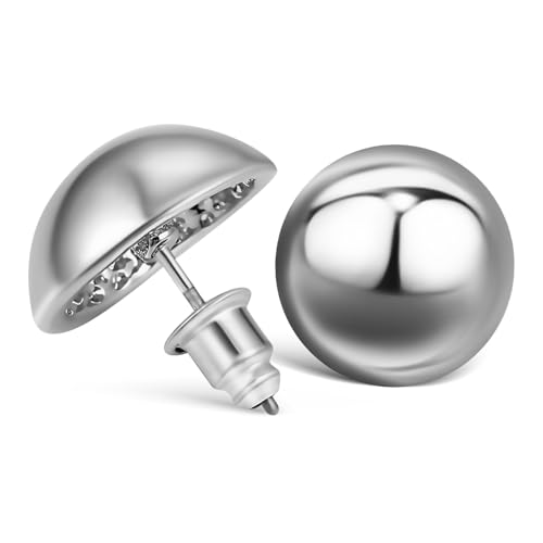 Ipetboom Ohrstecker Damen Halbkugelförmig Leichte Ohrstecker Schmuckstücke für Täglichen Gebrauch Zierliche und Auffällige Ohrringe von Ipetboom