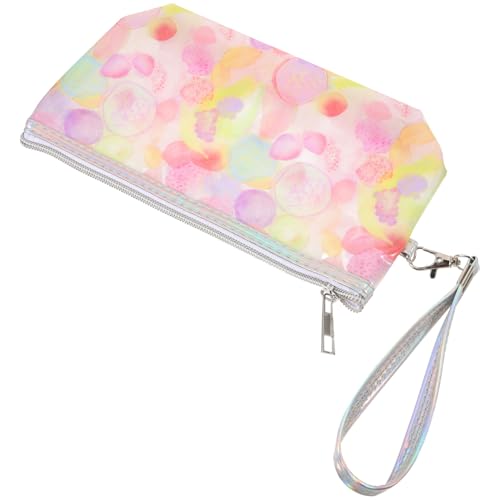 Ipetboom Tragbare Make Up Tasche Kosmetiktasche Organizer für Damen Transparentes Design Leichtes PVC für Reisen und Alltag mit Dichtem Reißverschluss von Ipetboom
