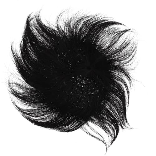 Ipetboom Perückenstück Für Männer Overhead-ersatzblock Aus Echtem Haar Natürliches Schwarz Sicher Und Bequem Anzuwenden Strapazierfähiges Material Für Lange Lebensdauer von Ipetboom