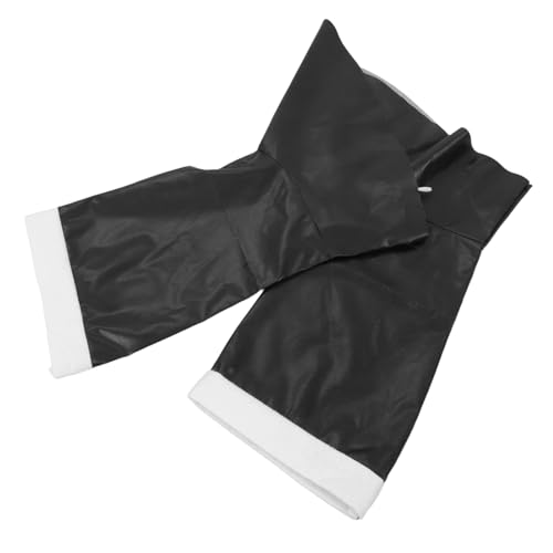 Ipetboom PU Kunstleder Stiefelüberzieher für Erwachsene Kniehoch Komfortabel für Weihnachtskostüme Santa Claus Accessoire Bühnenauftritte Cosplay Roter Überzug für Festliche Outfits von Ipetboom