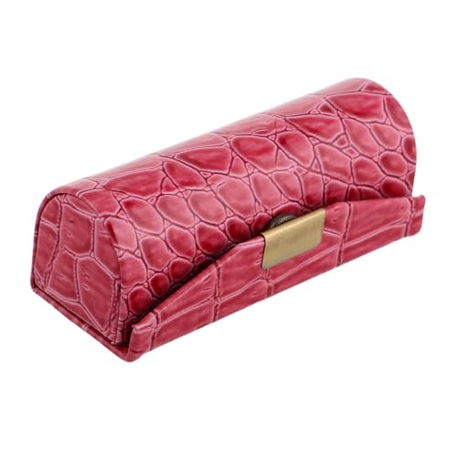 Ipetboom PU Lippenstift Etui mit Spiegel Tragbare Make Up Aufbewahrungstasche Kompakt und Robust Schützender Snap Button Organizer für Einzelne Lippenstifte für Reisen und Alltag Damen von Ipetboom