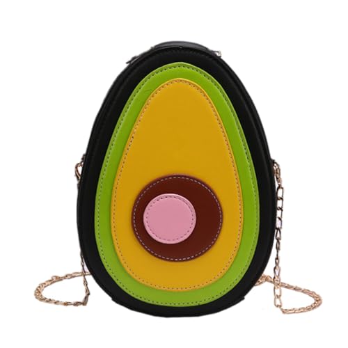 Ipetboom PU Schultertasche in Fruchtform Damen Crossbody Bag mit Kette Umhängetasche für Schule Arbeit Party Langlebiges PU und Vielseitig Tragbar als Schulter und Crossbody Tasche von Ipetboom
