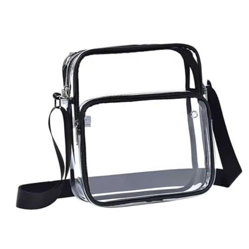 Ipetboom PVC Transparente Crossbody Bag Damen Verstellbar Leichte Umhängetasche Vielseitige Single shoulder Tasche für Alltag Shopping Reisen Freizeit von Ipetboom