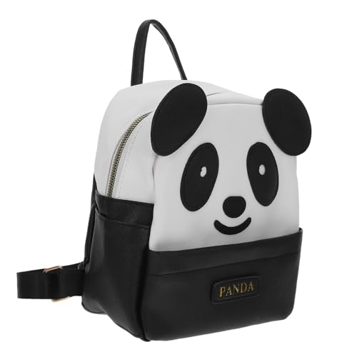 Ipetboom Panda-Rucksack Cartoon-Muster Schultasche Für Jungen Mädchen Reiserucksack Aus Hochwertigem Material Mit Verstellbaren Schultergurten Schwarz Groß von Ipetboom