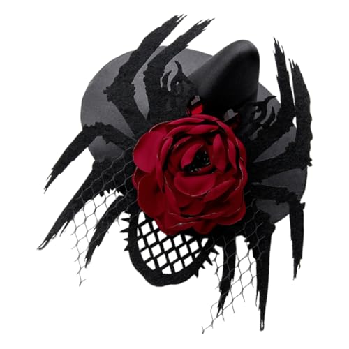 Ipetboom Halloween Spinnen Kopfbedeckung Haarspange Fascinator für Frauen Vintage Teeparty Haarschmuck Leicht Elegant Halloween Kostüm Zubehör von Ipetboom