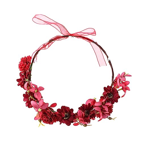 Ipetboom Party-haarreif Aus Kunstmaterial Performance-kopfbedeckung Mit Sonnenblumen-design Party-kopfschmuck Mit Blumenkranz Kranzhaar Für Festlichkeiten von Ipetboom