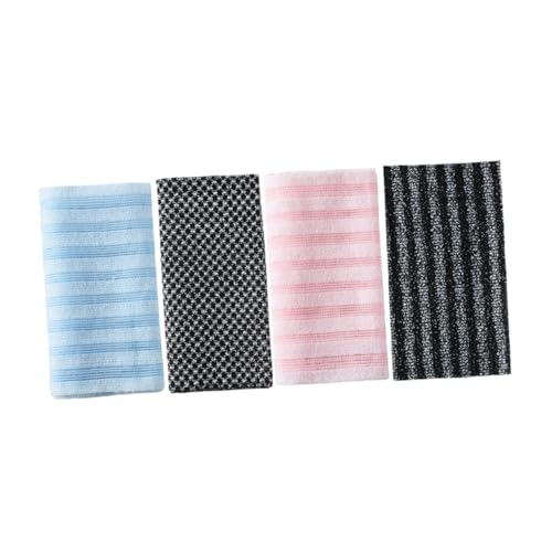 Ipetboom 4stücke Japanische Peeling-badetücher Langer Körper Und Rückenschrubber Für Dusche Exfolierende Waschlappen Für Angenehmes Badeerlebnis Verschiedenen Farben Erhältlich von Ipetboom