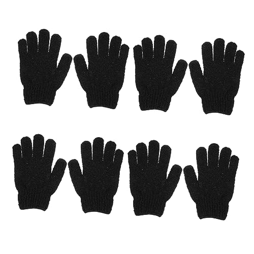 Ipetboom Peeling-handschuhe Fürs Bad – 4 Sets Körperpeeling Fäustling Badetuch Duschbürste Rückenmassagehandschuh Detailorientierte Handwerkskunst von Ipetboom