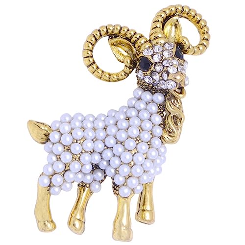 Ipetboom Strass Brosche Pin Schal Kragen Perlen Frauen Schmuck Schalbrosche Dekorative Anstecknadel Kleidungsbrosche Broschenclip Perlenschafbrosche Perlenschafnadel von Ipetboom