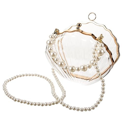 Ipetboom Perlen Ketten Tasche Taschen Geldbörsen Schulter Hochzeit Für Geldbeutel Beige Muschel Perlmuttfarbene Crossbody-geldbörse Shell-geldbörse Perlentasche Acryl Ipetboom Perlen Ketten Tasche Taschen Geldbörsen Schulter Hochzeit Für Geldbeutel Beige Muschel Perlmuttfarbene Crossbody-geldbörse Shell-geldbörse Perlentasche Acryl von Ipetboom
