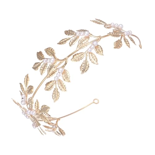 Ipetboom Hochzeit Tiara Frauen Stirnband Mit Kunstperlen Brautkrone Haarschmuck Für Hochzeit Geburtstagskronen Für Frauen Cosplay-accessoires Perlenkrone Für Braut von Ipetboom