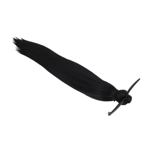 Ipetboom Perücke Geflecht Ponytail Haarklammern Strumpfhosen Haar Stirnband Mesh-weste Haarspange Pferdeschwanz Kaffee-schlüsselanhänger Für Frauen Hochzeitsgürtel Hochtemperaturdraht Black von Ipetboom