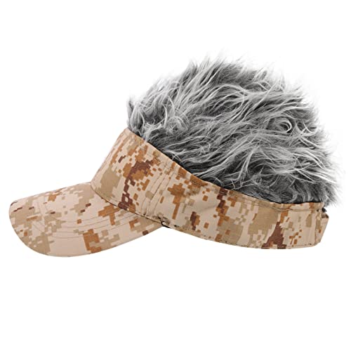 Ipetboom Männliche Perücke Baseballmütze Wiederverwendbare Sonnenkappe Stilvolle Kappe Für Erwachsene Zum Angeln Und Camping von Ipetboom