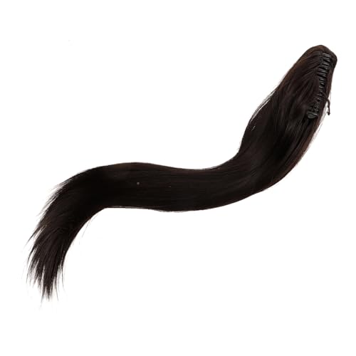Ipetboom Perückengreifer toupet es perücke ponytail beanie the wig Haarschmuck für Frauen Brötchenhersteller Reize Pferdeschwanz-Perückenverlängerung Haarverlängerungsperücke Plastik Black von Ipetboom