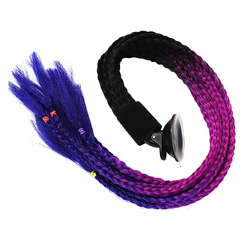 Ipetboom Helm Dreadlocks Ponytail Haarschmuck Verstellbare Praktische Fake Braid Für Motorradhelme Und Installieren Einzigartiges Design Für Persönliche Akzente von Ipetboom