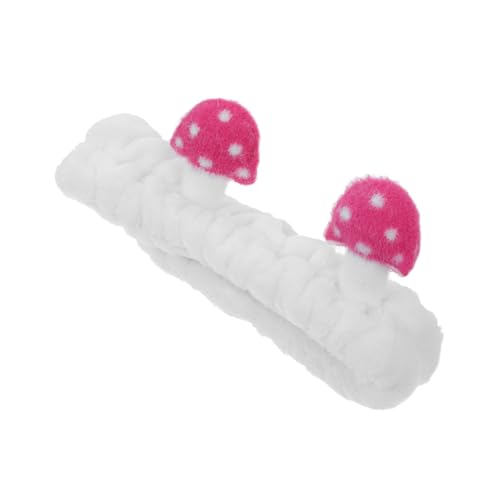 Ipetboom Mushroom Haarschmuck Für Damen Elastisches Flanell Stirnband Zum Waschen Des Gesichts Für Make-up Und Spa-anwendungen Niedliches Design Mit Pilzmotiv von Ipetboom