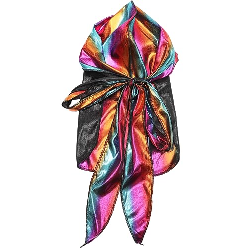 Ipetboom Pirate Hat Aus Satin Mit Langem Elastischer Kopfbedeckung Für Cosplay Für Partys Karneval Und Halloween Unisex Vielseitig Einsetzbar Bequem Und Rutschfest von Ipetboom