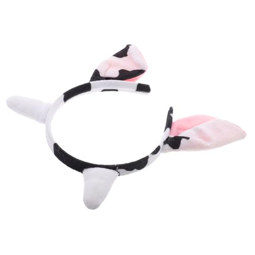 Ipetboom Plüsch Kuhhörner Haarreif und Erwachsene Weiches Sicheres Stoffmaterial Niedliches Cosplay Zubehör für Tierkostüme und Partys von Ipetboom