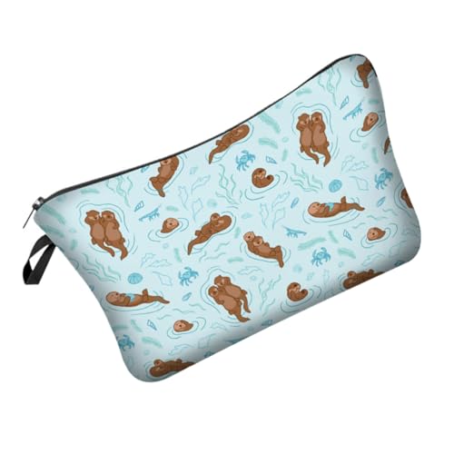 Ipetboom Portable Makeup Tasche Damen Kosmetikbeutel mit Reißverschluss und Geräumig Multifunktionaler Kulturbeutel für Reisen Alltag Camping Praktischer Organizer für Frauen und Männer von Ipetboom