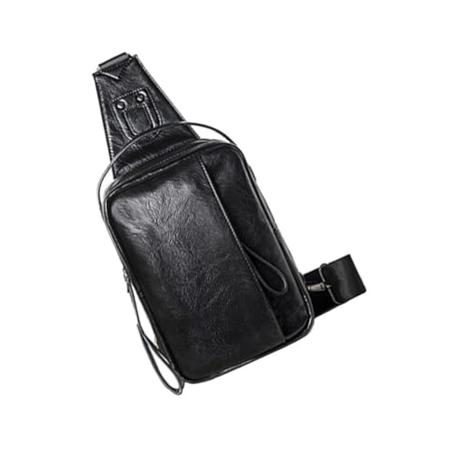 Ipetboom Pu Brusttasche Für Männer Lässig Mit Verbreitertem Gürtel Sling Umhängetasche Einzelne Tasche Für Strand Partys Shopping Und Alltägliche Dinge Wie Telefon Schlüssel von Ipetboom