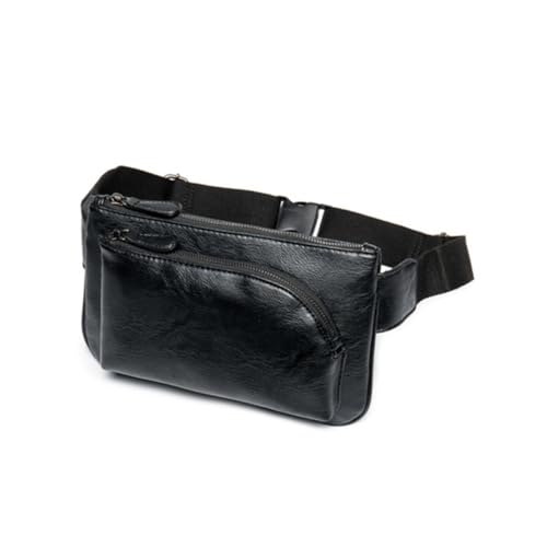 Ipetboom Pu-gürteltasche Für Herren Outdoor-Bauchtasche Sport-Bauchtasche Hüfttasche Workout-hüfttasche Und Verschleißfest Für Reisen Klettern Camping Und Wandern Schwarz von Ipetboom