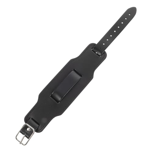 Ipetboom Punk Lederarmband für Männer Verstellbare Handgelenk Dekoration PU Modisches Armband für Hip Hop Punk Langlebig von Ipetboom