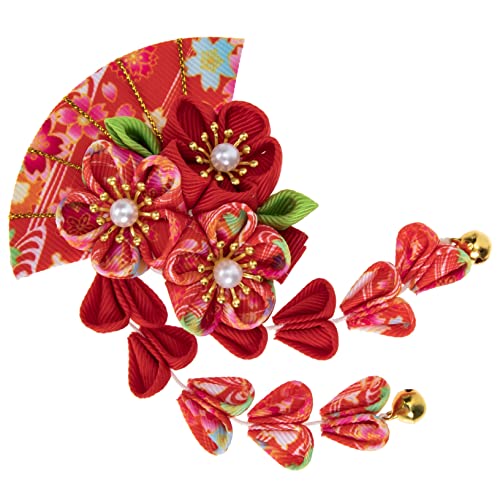 Ipetboom Japanese-style Haarschmuck Mit Langen Quasten Und Fächerform Für Frauen Elegante Haarspange Dekoration Für Besondere Anlässe Und Alltägliches Styling von Ipetboom