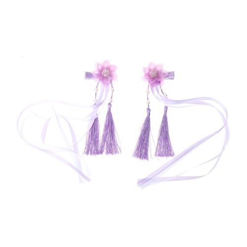 Ipetboom Quasten-haarspange Und Haarnadel Mit Blumen-design Für Damen Passt Zu Hochzeiten Partys Und Alltag Geeignet Für Junge Mädchen Und Mädchen von Ipetboom