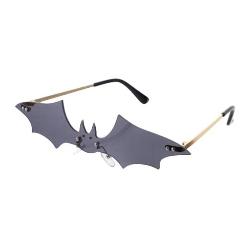 Ipetboom Randlose Bat-sonnenbrille Vintage Stil Leichtes Design Modische Unisex Eyewear Für Party Halloween Cosplay Alltag Ipetboom Randlose Bat-sonnenbrille Vintage Stil Leichtes Design Modische Unisex Eyewear Für Party Halloween Cosplay Alltag von Ipetboom