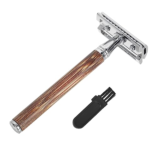 Ipetboom Rasierer Mit Bambusgriff Bartreinigungswerkzeug Bartreinigung Professionelle Bart Rasierer Manuelle Bart Trimmen Rasiermesser von Ipetboom