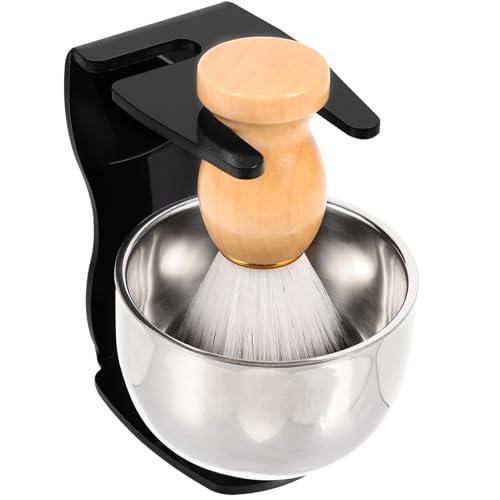 Ipetboom Rasierpinsel Und Schale Für Bartpflege Mit Rasieren Tasse Und Pinselständer Aus Hochwertigem Material Für Tägliche Rasur von Ipetboom