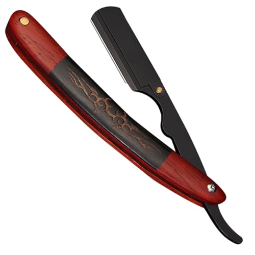 Ipetboom Rasierset Aus Ebenholz – Herrenklinge Altmodisch Klappbar Gerader Bartrasierer von Ipetboom