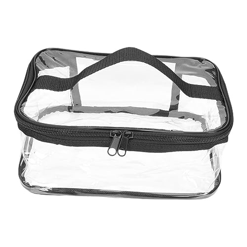 Ipetboom Reise Kosmetiktasche Transparent Mit Tragegriff Für Make-up Und Toilettenartikel Für Hochzeiten Reisen Und Alltag Kleine Organizer-Tasche Für Damen von Ipetboom