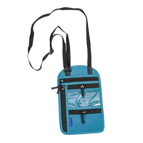 Ipetboom Reisepasshülle für Damen und Herren RFID Geschützte Brusttasche Tragbare Reisebrieftasche mit Schlüsselband Multifunktionale Reisetasche für Dokumente für Reisen und von Ipetboom