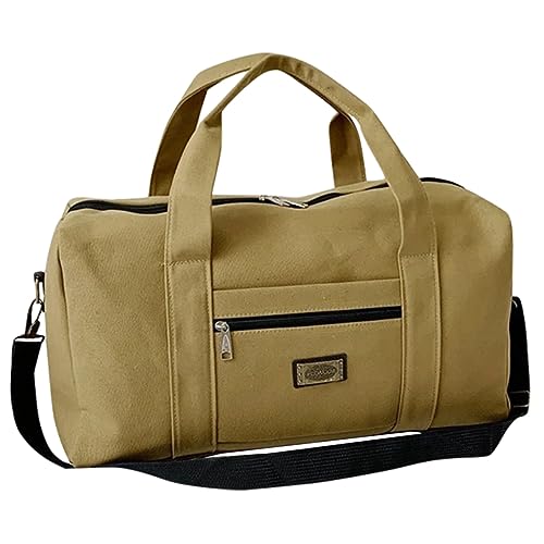 Ipetboom Reisetasche Mit Großem Fassungsvermögen Sporttasche Trainingsbeutel Männer Über Nacht Tasche Erweiterbare Reise -Tasche Erweiterbares Faltbare Gepäckbeutel Segeltuch Schwarz von Ipetboom