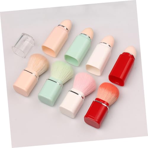 Ipetboom Retraktierbarer Make up Pinsel für Lose Puder und Weicher Tragbarer Gesichts puderpinsel mit Schutzkappe Präzise Anwendung für Frauen und Mädchen von Ipetboom