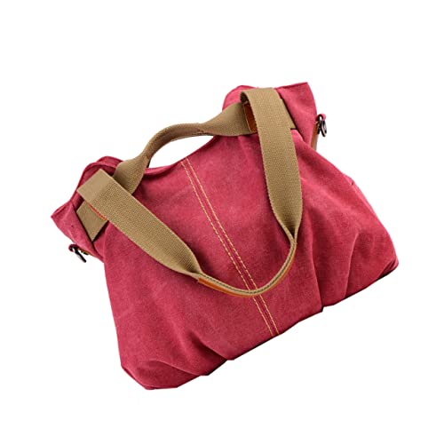 Ipetboom Retro Canvas Umhängetasche für Damen Faltbare Schultertasche mit Großem Fassungsvermögen für Einkäufe Freizeit und Aufbewahrung und Langlebig von Ipetboom