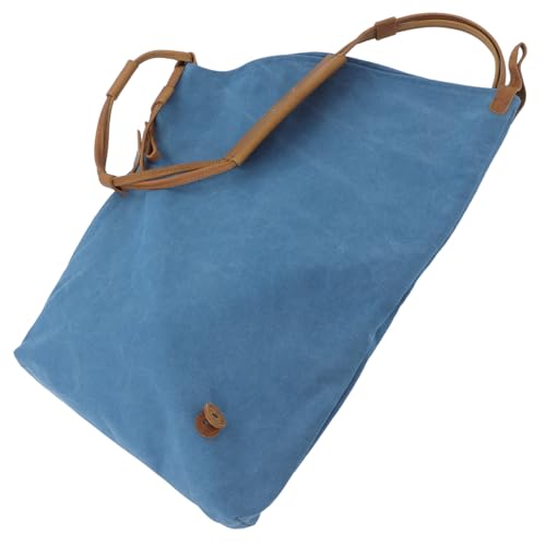 Ipetboom Retro Canvas Umhängetasche für Damen und Herren Multifunktionale Crossbody Messenger Bag Blau Strapazierfähigem Canvas für Reisen und Alltag mit Verstellbarem Schultergurt und von Ipetboom