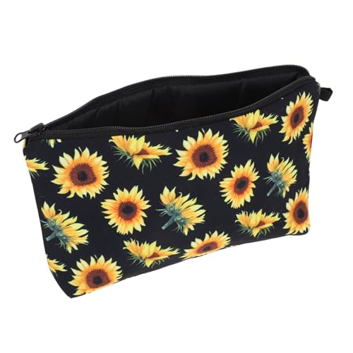 Ipetboom Retro Classic Sunflower Kosmetiktasche Große Multifunktionale Kulturtasche Für Damen Für Reisen Und Täglichen Gebrauch Mit Großem Stauraum Für Kosmetik Und Pflegeprodukte von Ipetboom