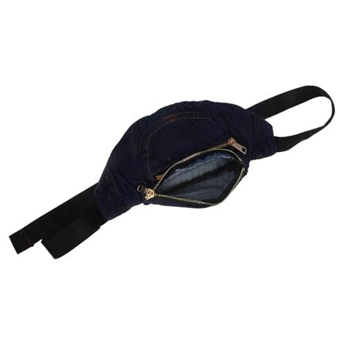 Ipetboom Jeans Crossbody Bag Aus Denim Mit Reißverschluss Für Damen Retro Style Brusttasche Waschbare Messenger Tasche Für Outdoor Und Einkaufen von Ipetboom